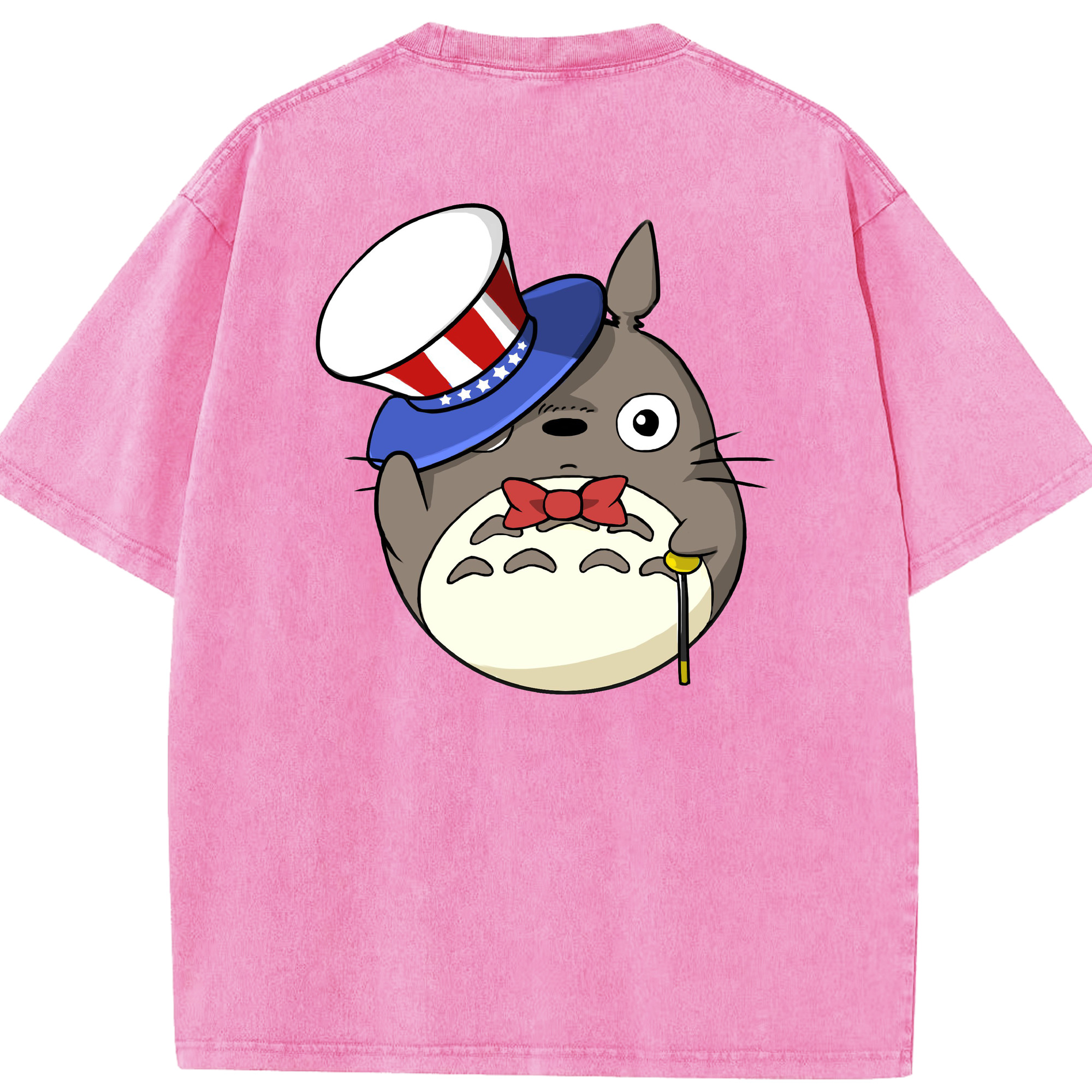 （画像用） となりのトトロ 草壁メイ 草壁サツキ My Neighbor Totoro Satsuki Kusakabe Mei Kusakabe 綿100% ヴィンテージ風 半袖Tシャツ（背面プリント）